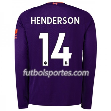 Camisetas Liverpool Henderson 14 Segunda Equipacion 2018/2019 Manga Larga
